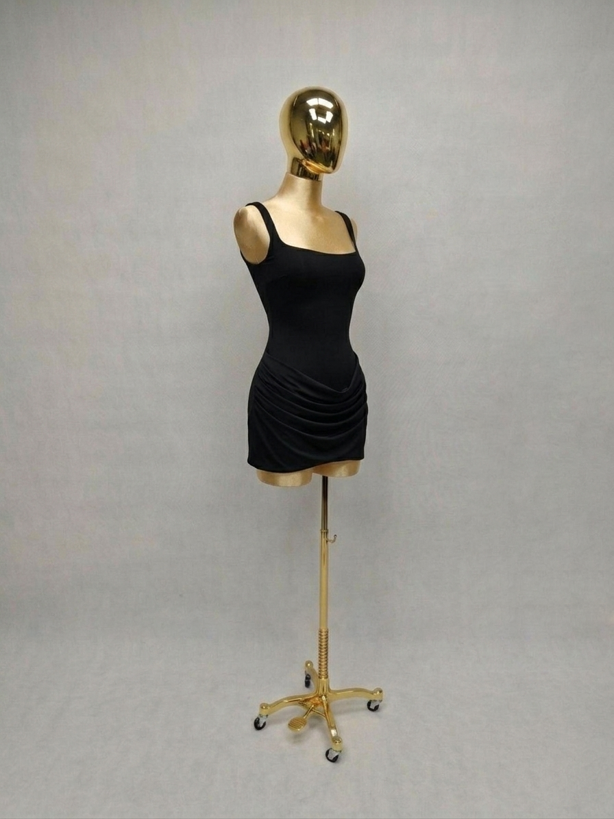 Vestido Negro Mate
