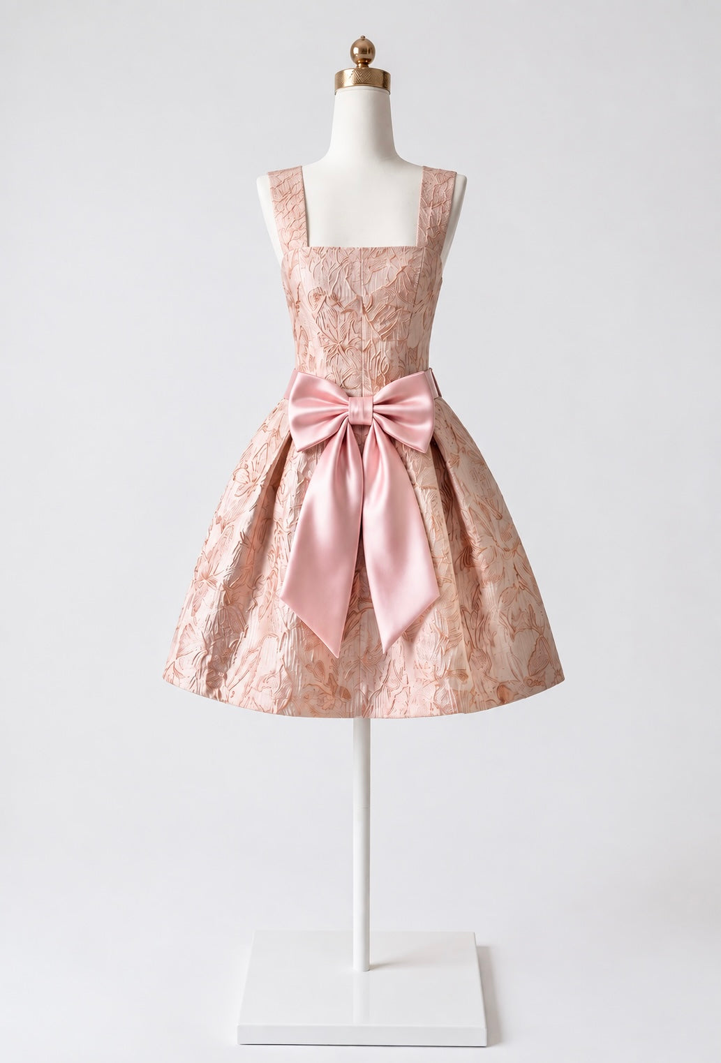 Vestido Satinado Estampado de Flores