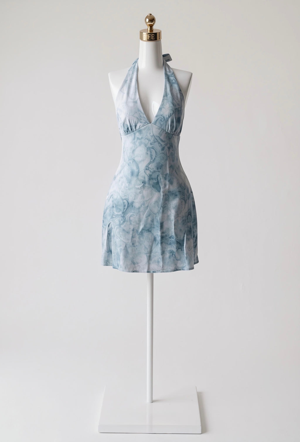 Vestido Estampado Acuarela con Tirantes Gruesos