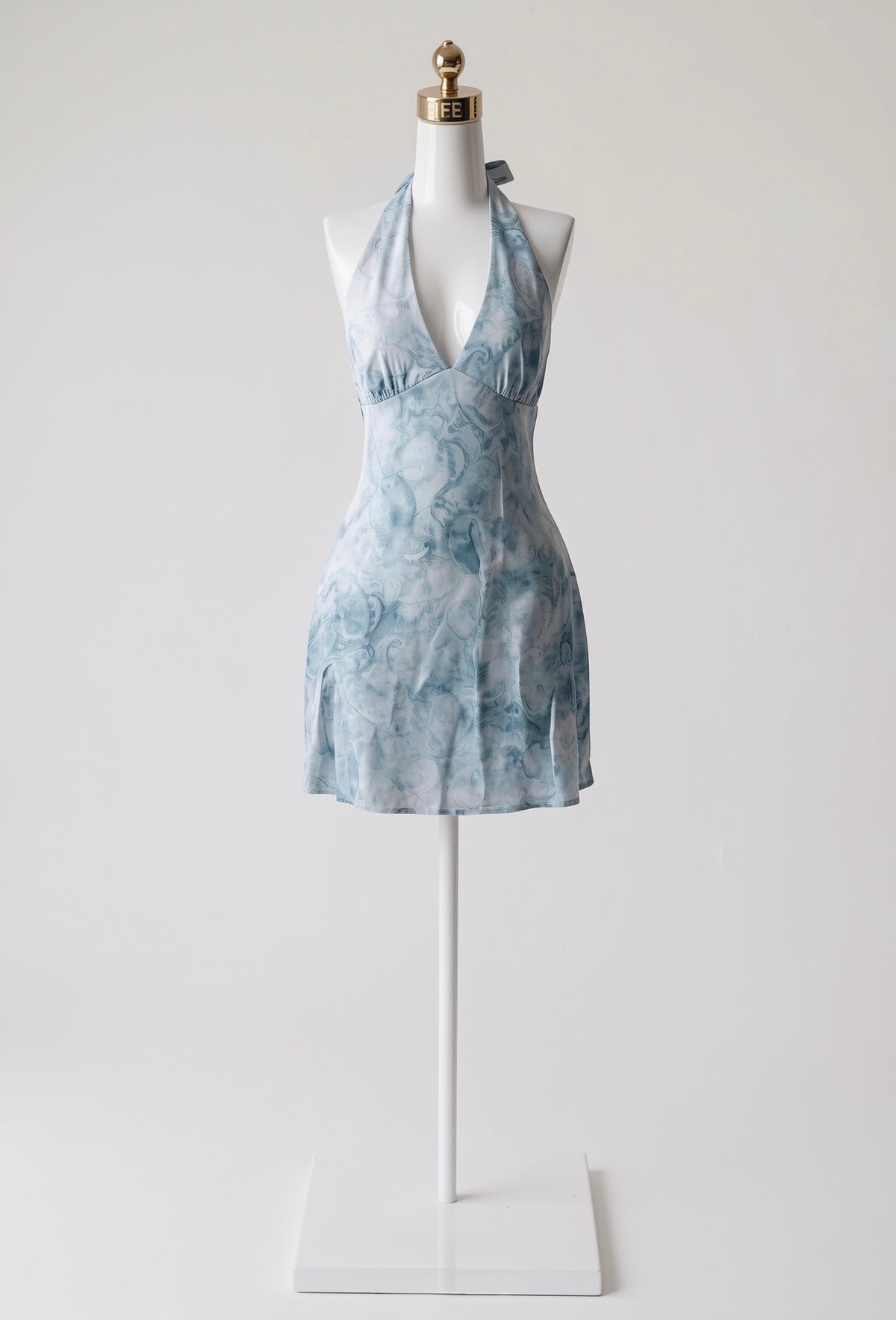 Vestido Estampado Acuarela con Tirantes Gruesos