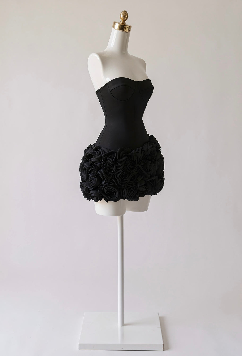 Vestido Falda con Rosas