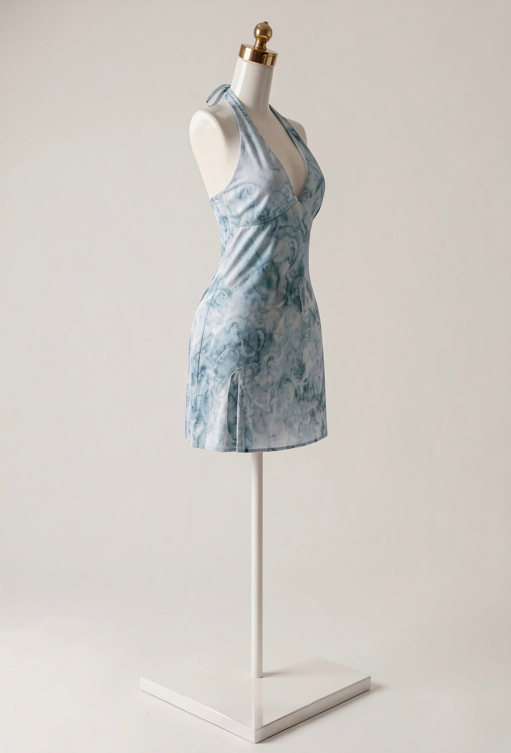 Vestido Estampado Acuarela con Tirantes Gruesos