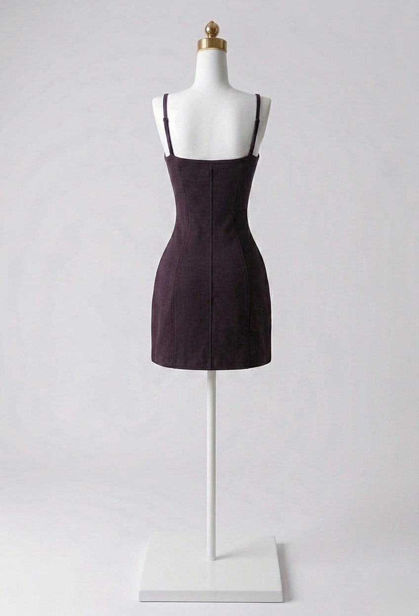 Vestido Mini Tela Gruesa