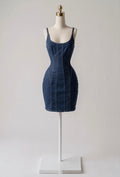 Vestido Mezclilla Entallado de Tirantes