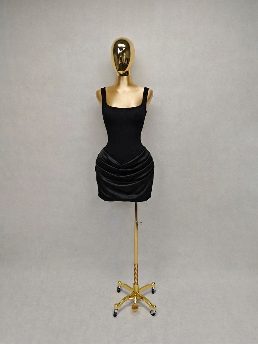 Vestido Negro Mate
