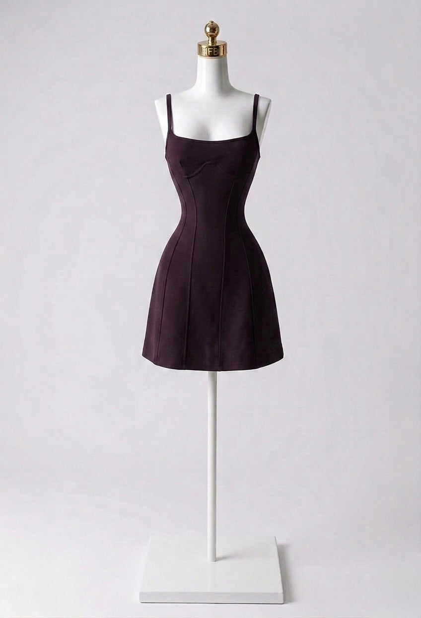 Vestido Mini Tela Gruesa