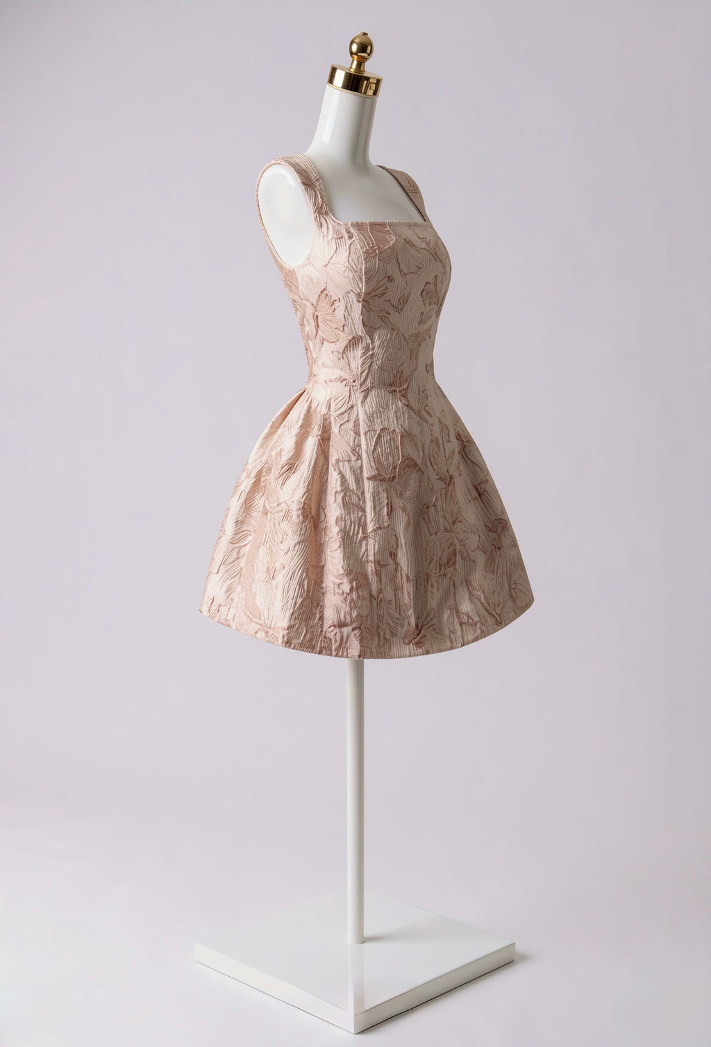 Vestido Satinado Estampado de Flores