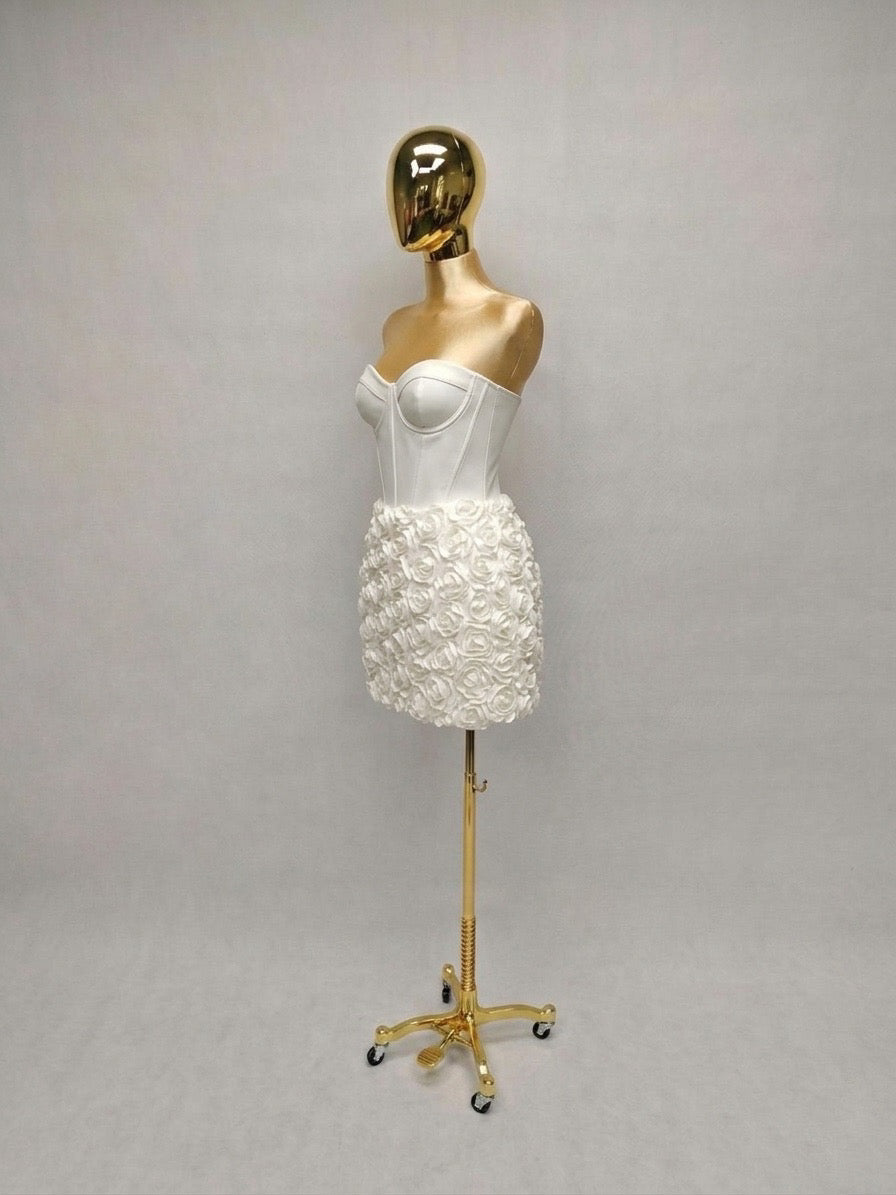 Vestido Falda con Rosas