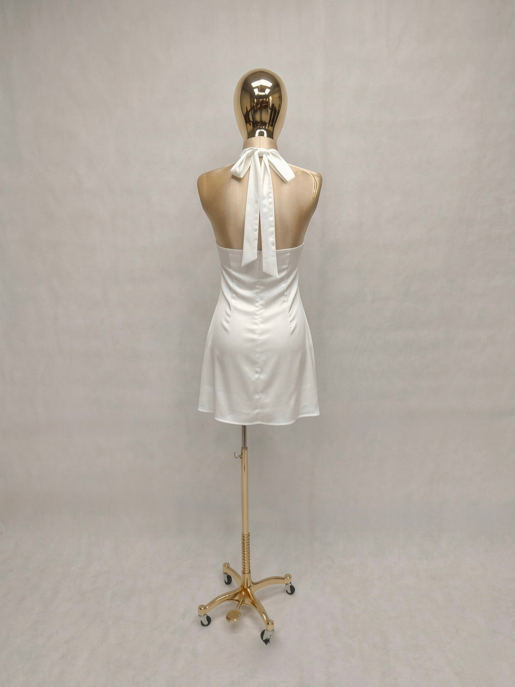 Vestido Satinado Escote V