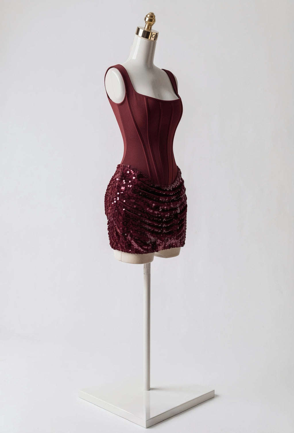 Vestido Falda Brillos