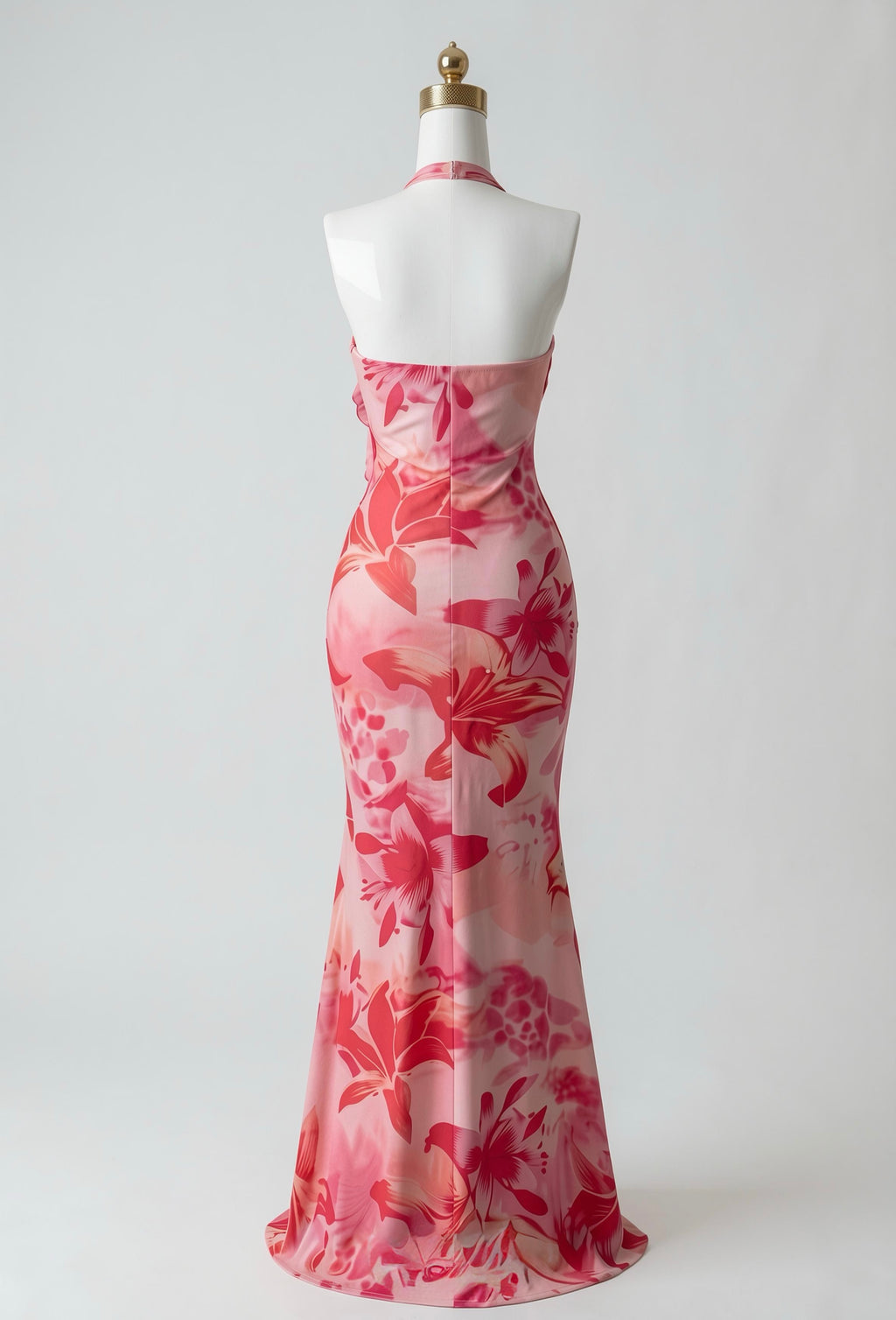 Vestido Strapless Maxi Floreado