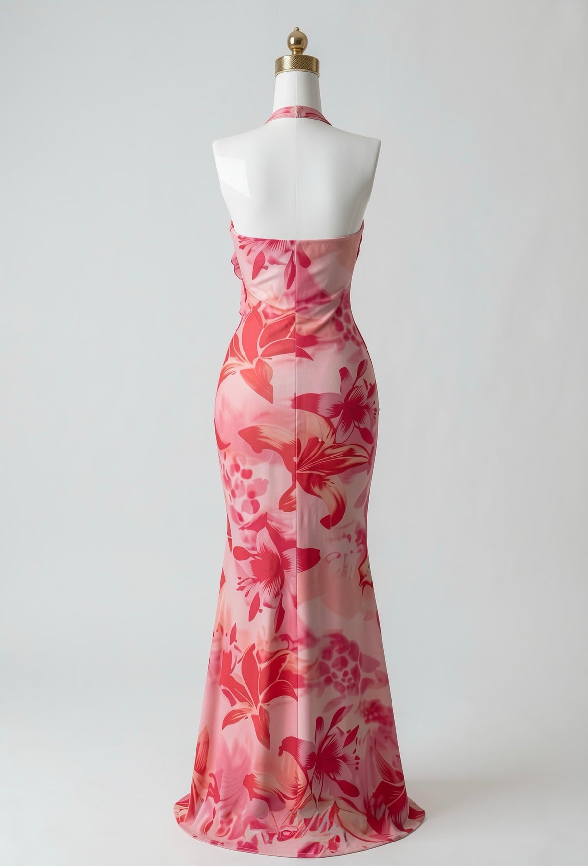 Vestido Strapless Maxi Floreado