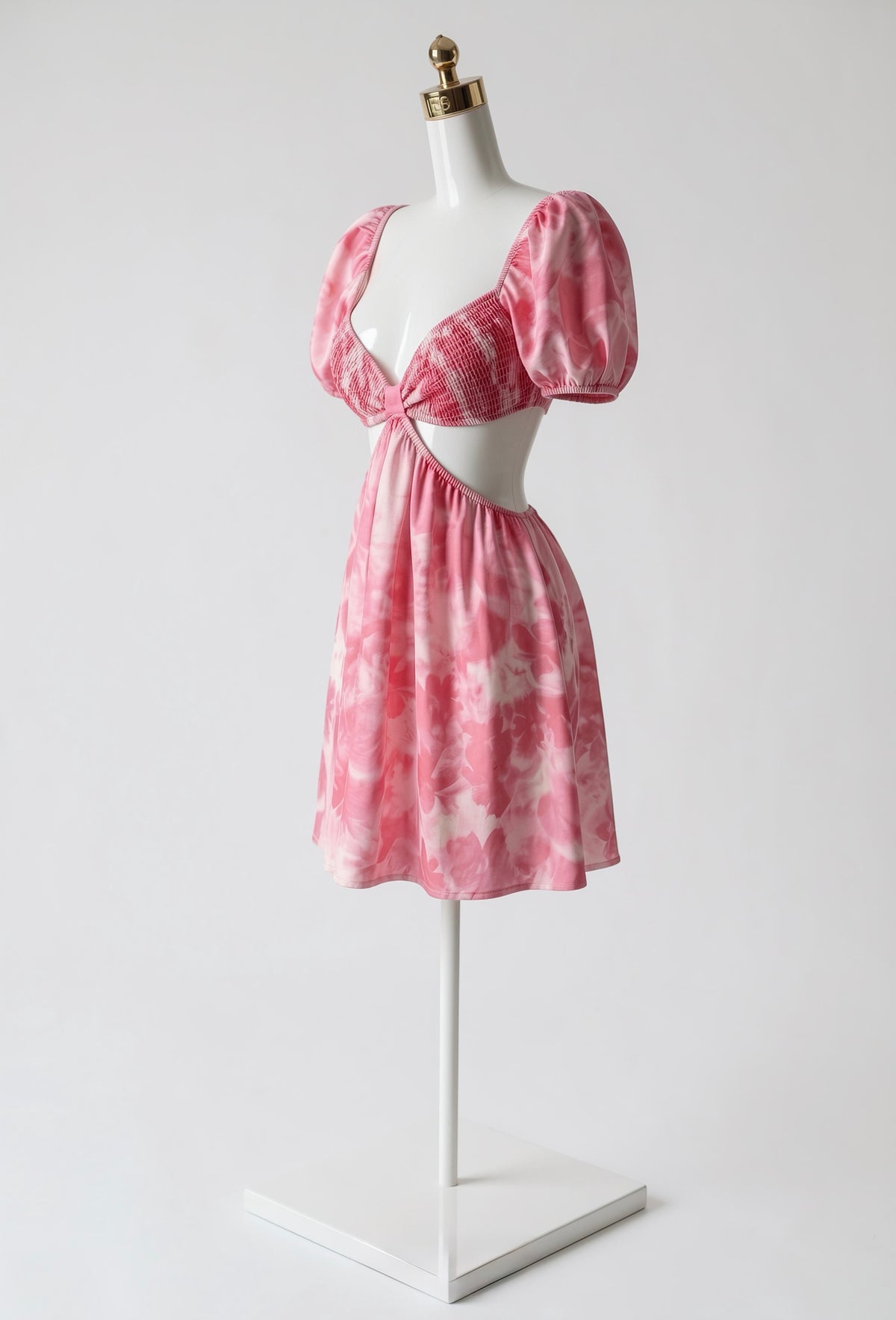 Vestido Estampado Abertura en Cintura