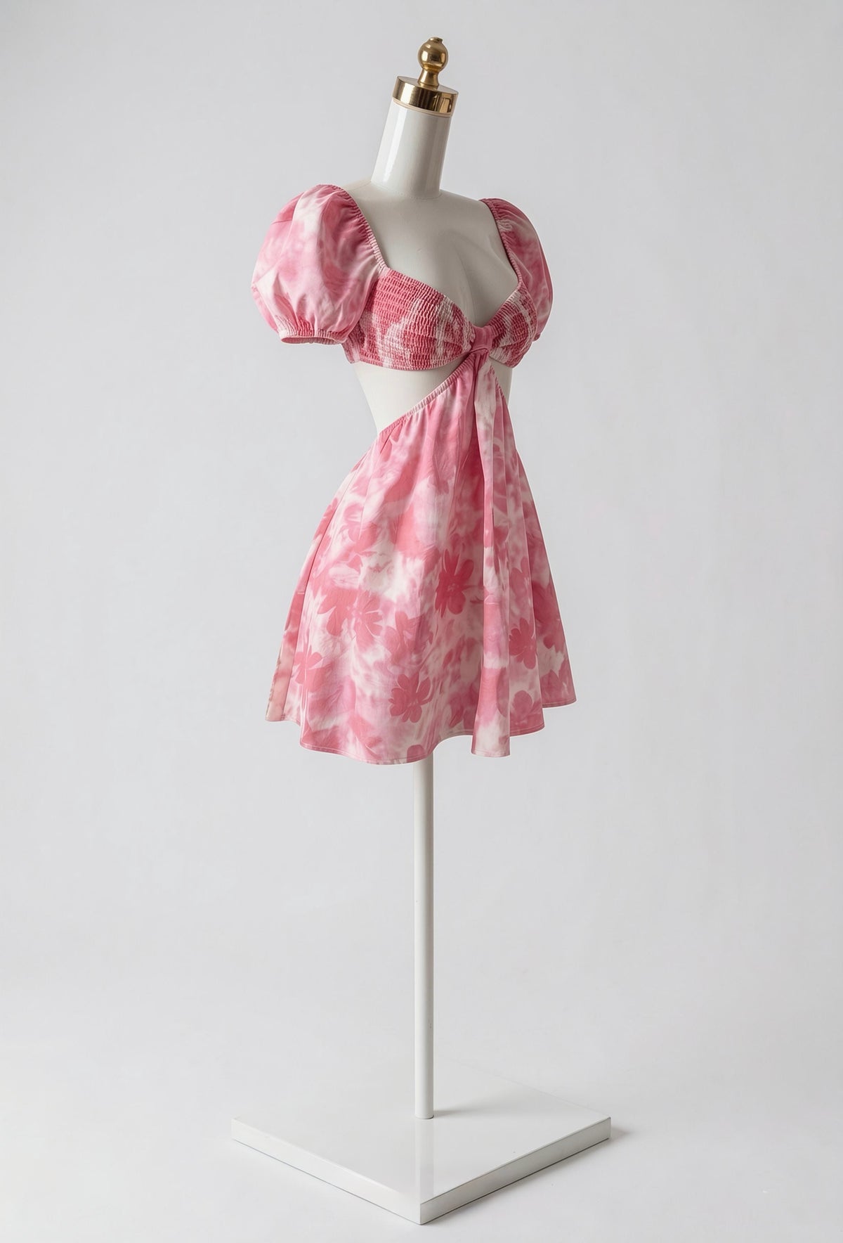 Vestido Estampado Abertura en Cintura