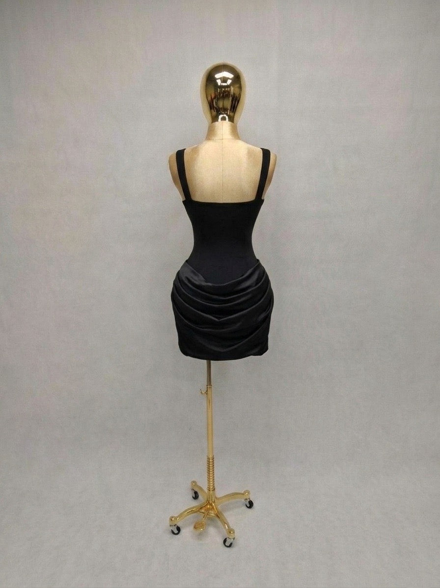 Vestido Negro Mate
