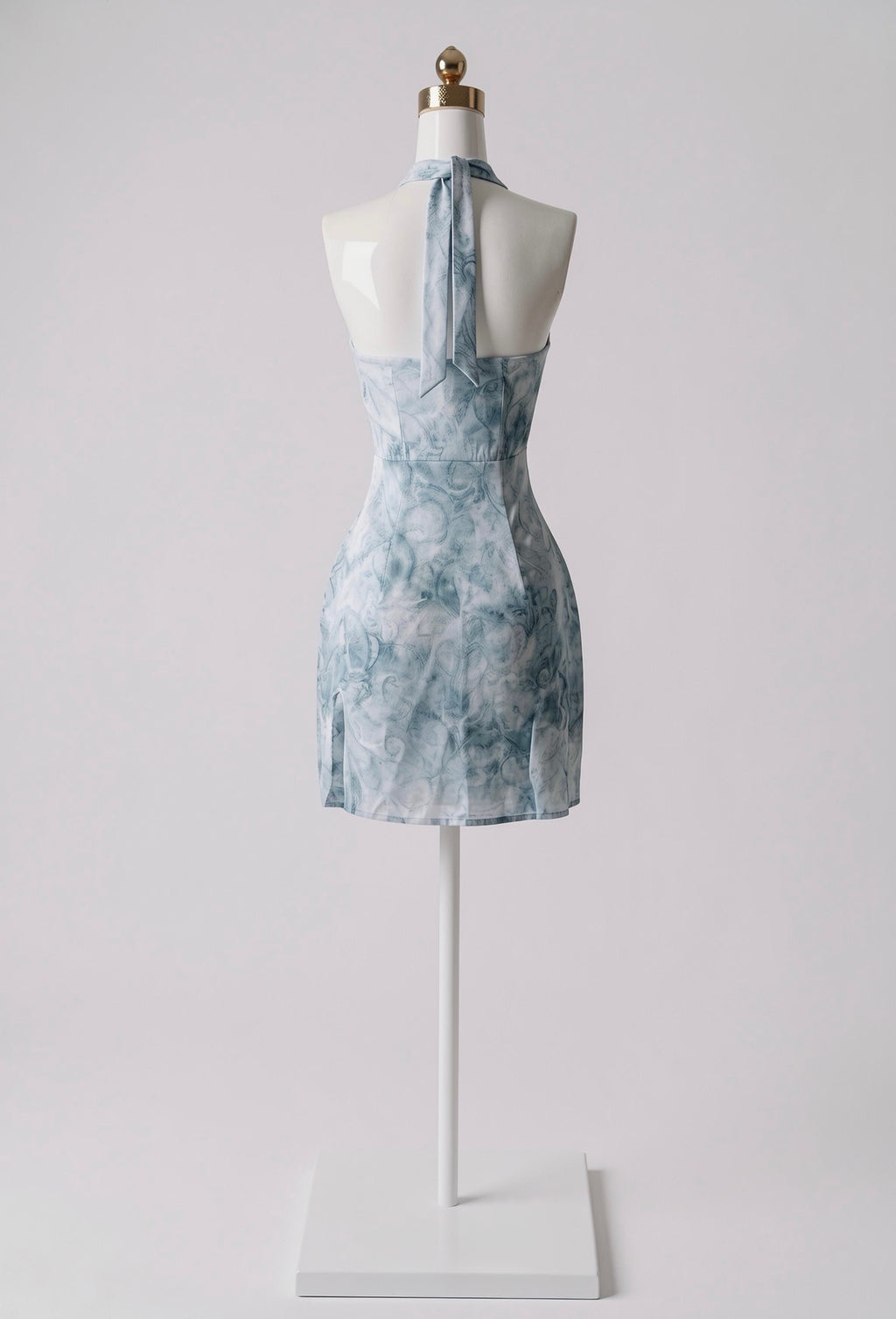 Vestido Estampado Acuarela con Tirantes Gruesos