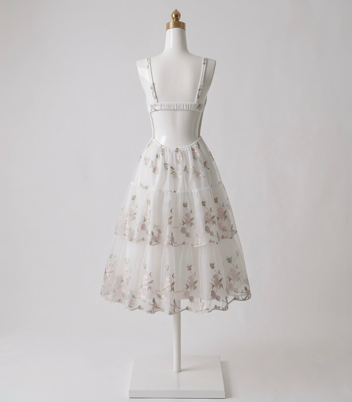Vestido Floreado con Escote V