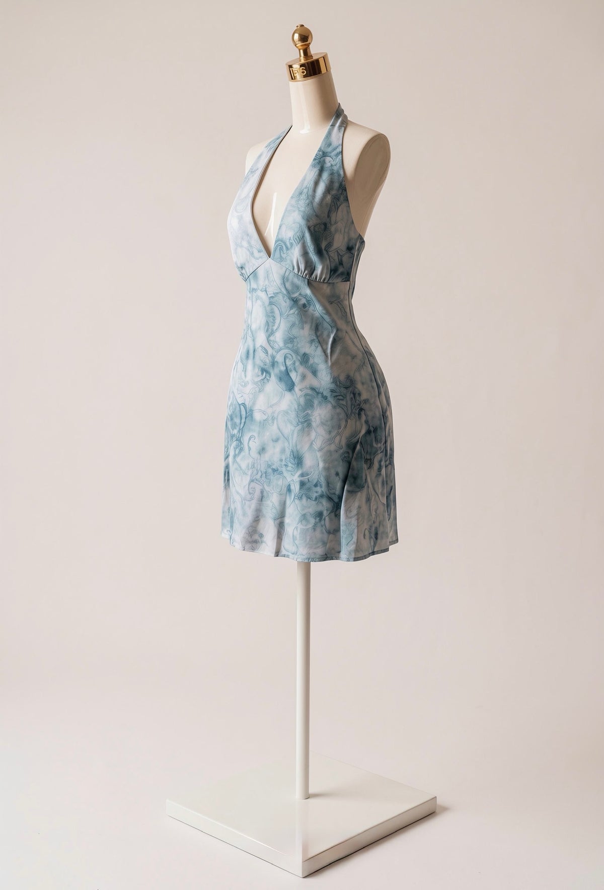 Vestido Estampado Acuarela con Tirantes Gruesos