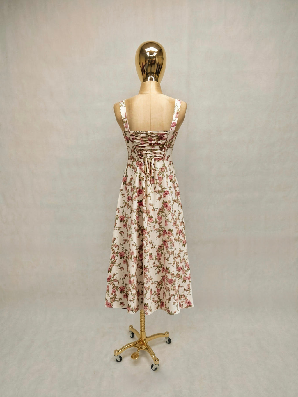 Vestido Maxi Floreado con Abertura en Pierna