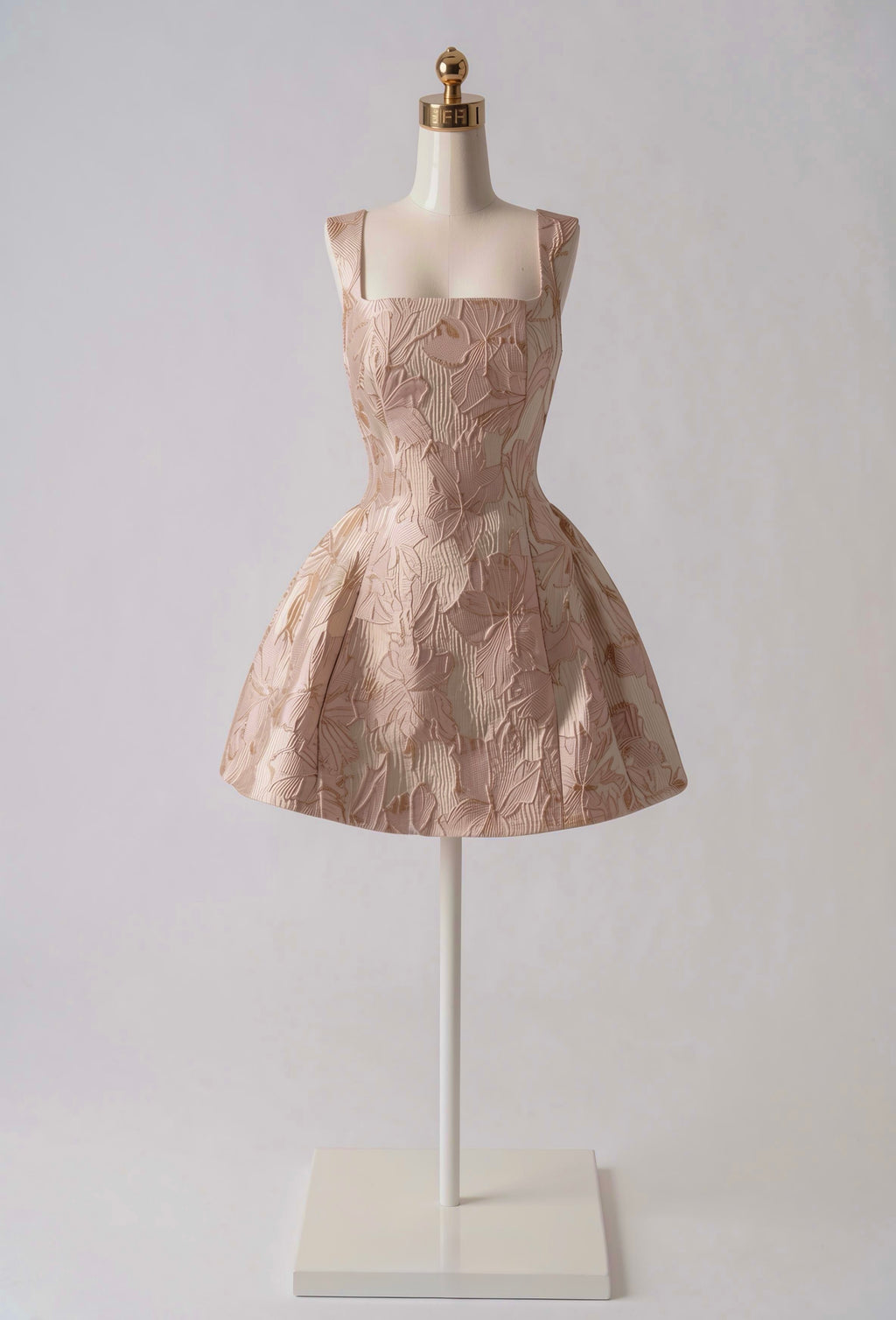 Vestido Satinado Estampado de Flores
