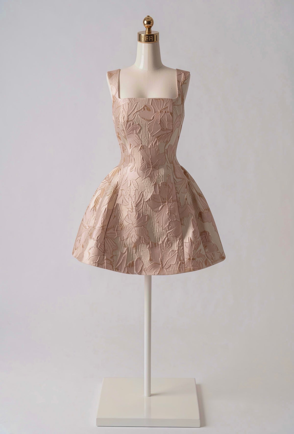Vestido Satinado Estampado de Flores