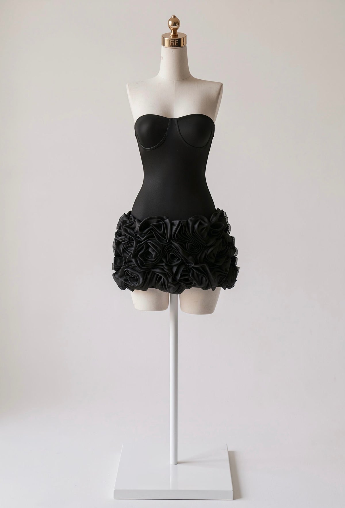 Vestido Falda con Rosas