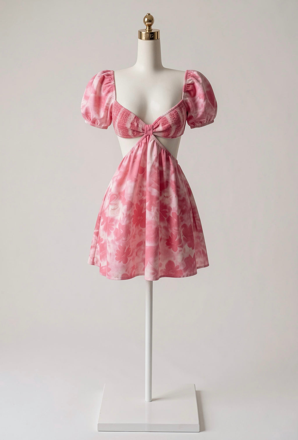 Vestido Estampado Abertura en Cintura