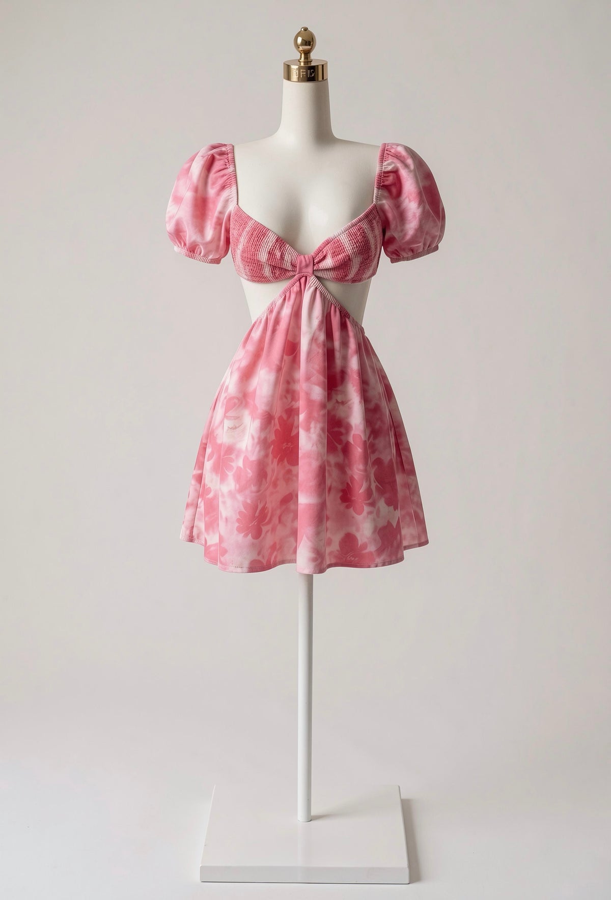 Vestido Estampado Abertura en Cintura