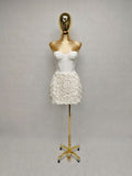 Vestido Falda con Rosas