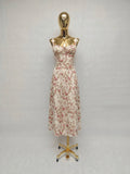 Vestido Maxi Floreado con Abertura en Pierna