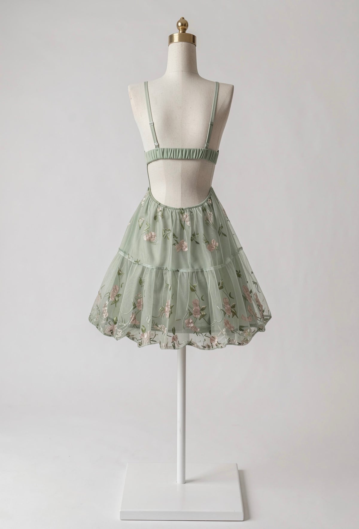 Vestido Floreado con Escote V