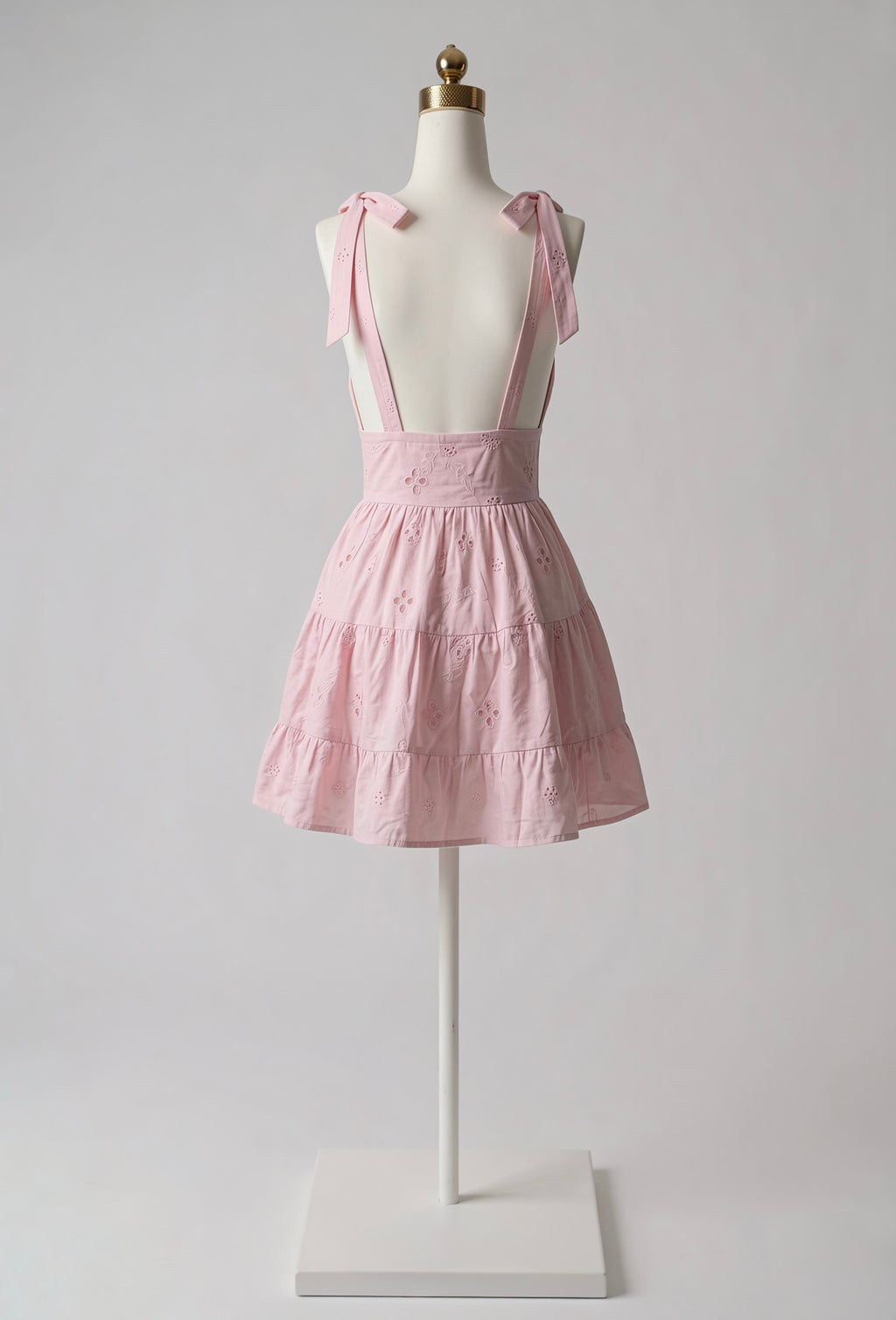 Vestido Escote V con Textura