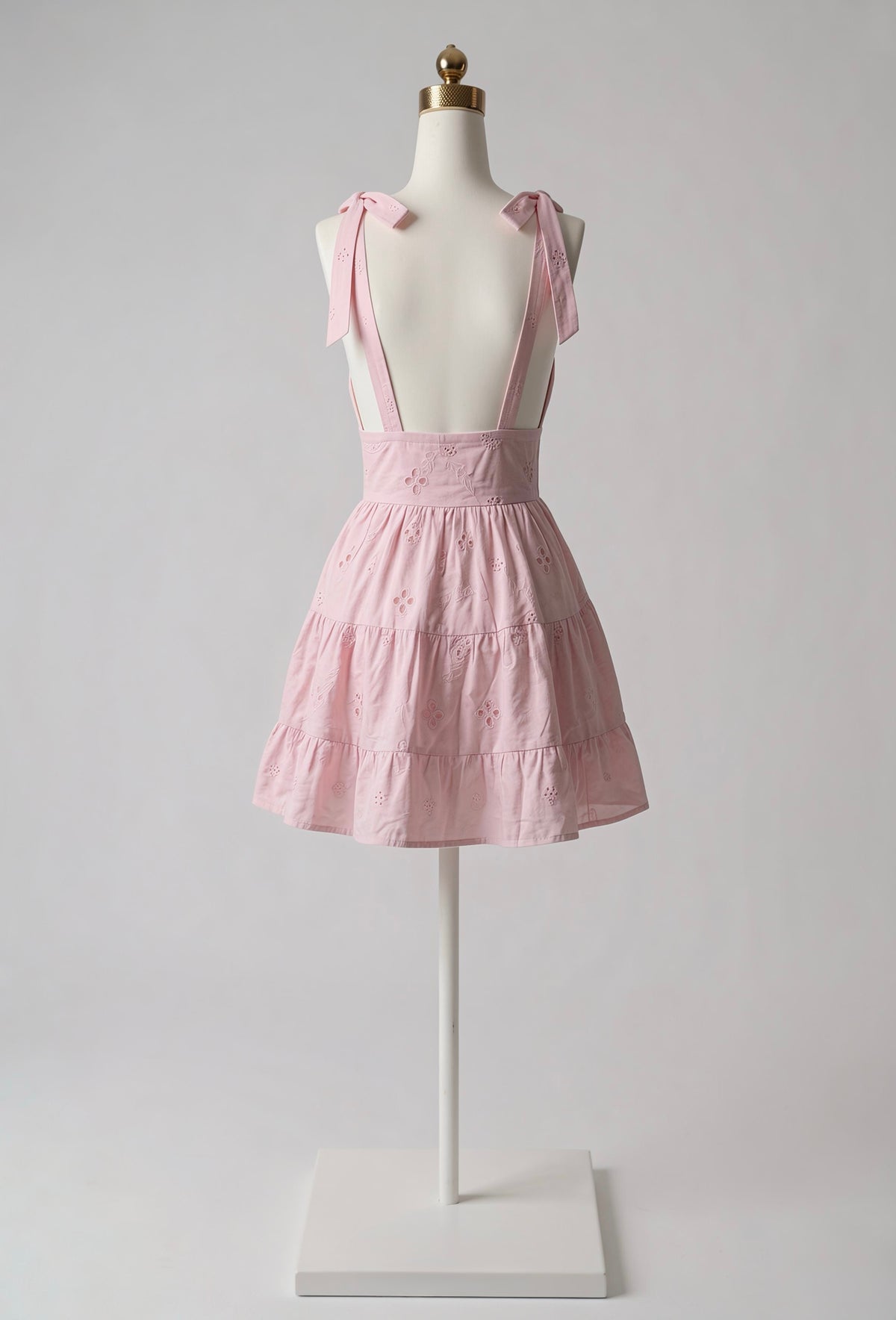 Vestido Escote V con Textura