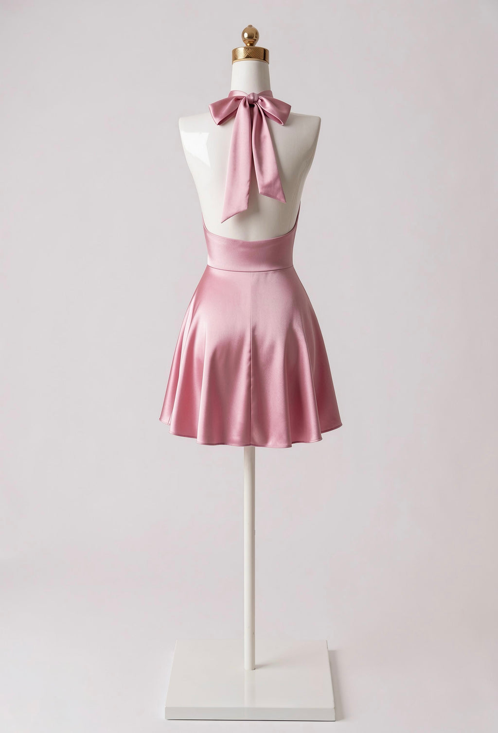 Vestido Satinado Escote V