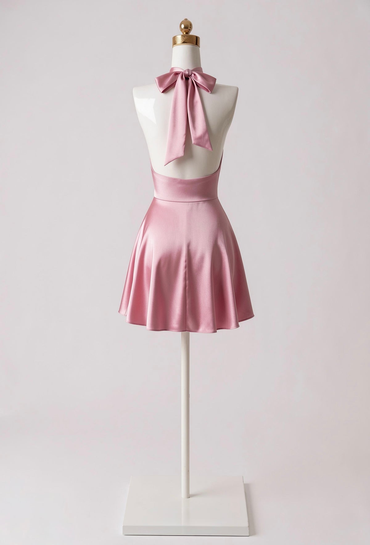 Vestido Satinado Escote V